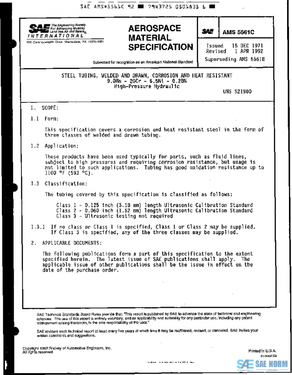 SAE AMS5561C PDF