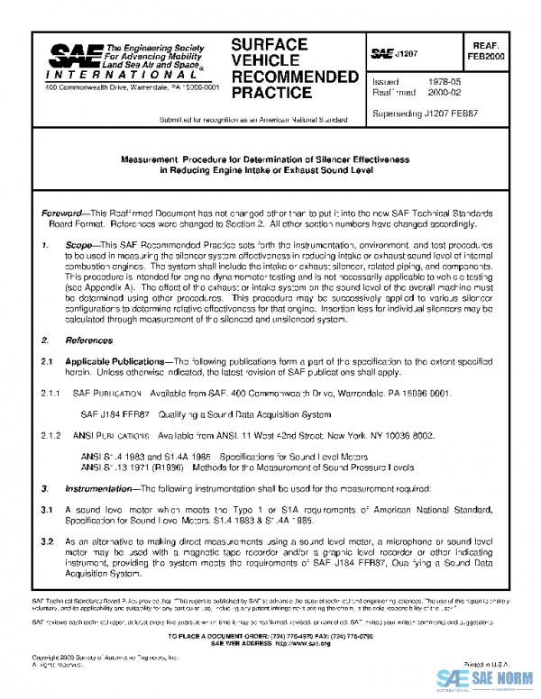 SAE J1207_200002 PDF SAE J1207_200002 PDF