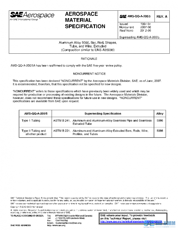 SAE AMSQQA200/5A PDF