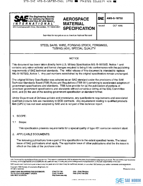 SAE AMSS18732 PDF SAE AMSS18732 PDF