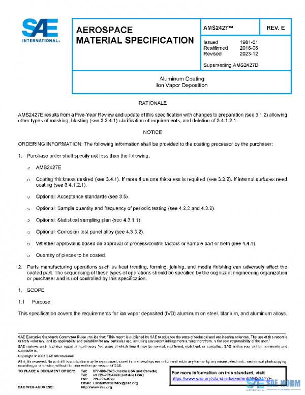 SAE AMS2427E PDF