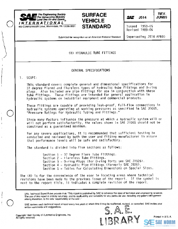 SAE J514_198906 PDF SAE J514_198906 PDF