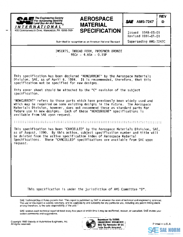 SAE AMS7247D PDF