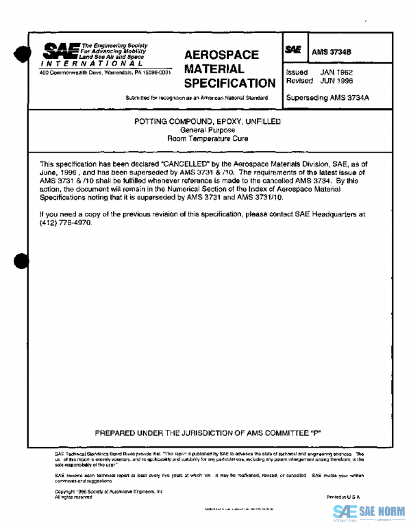 SAE AMS3734B PDF SAE AMS3734B PDF
