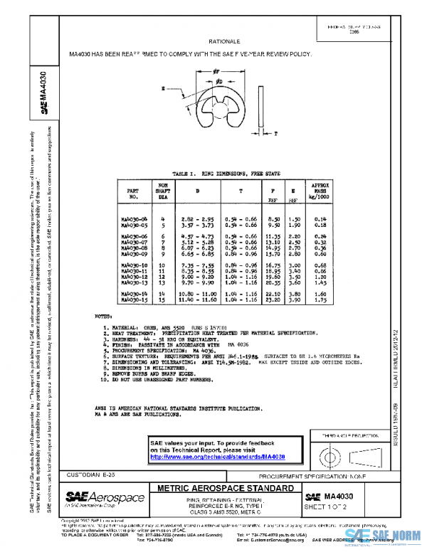 SAE MA4030 PDF