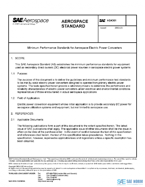 SAE AS4361 PDF SAE AS4361 PDF