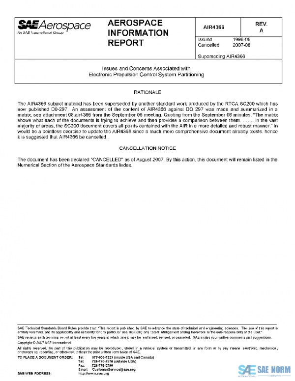 SAE AIR4366A PDF