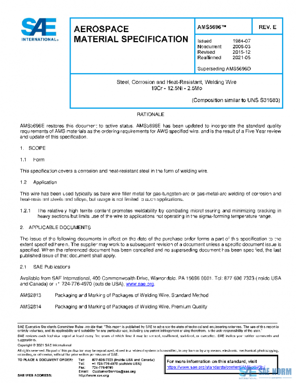 SAE AMS5696E PDF