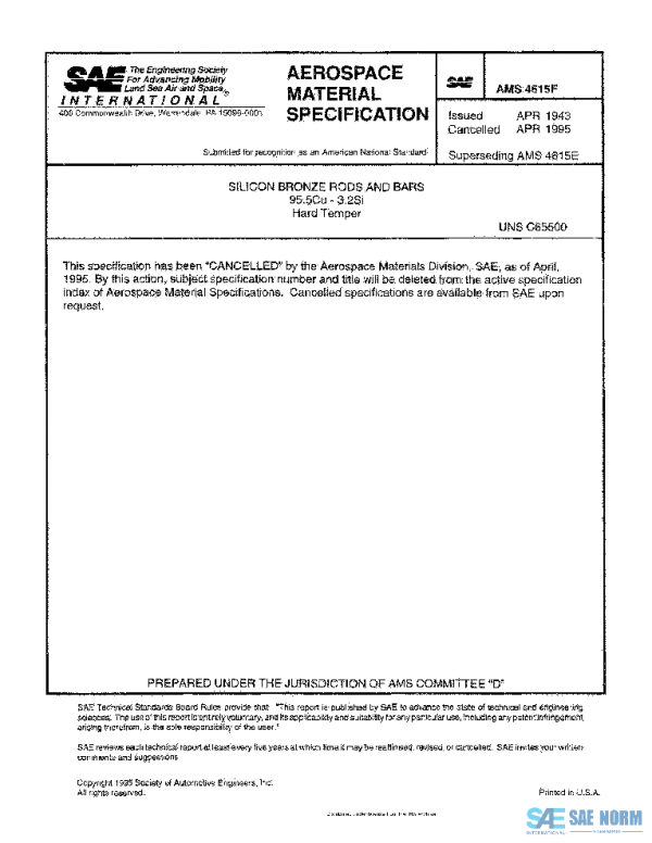 SAE AMS4615F PDF SAE AMS4615F PDF