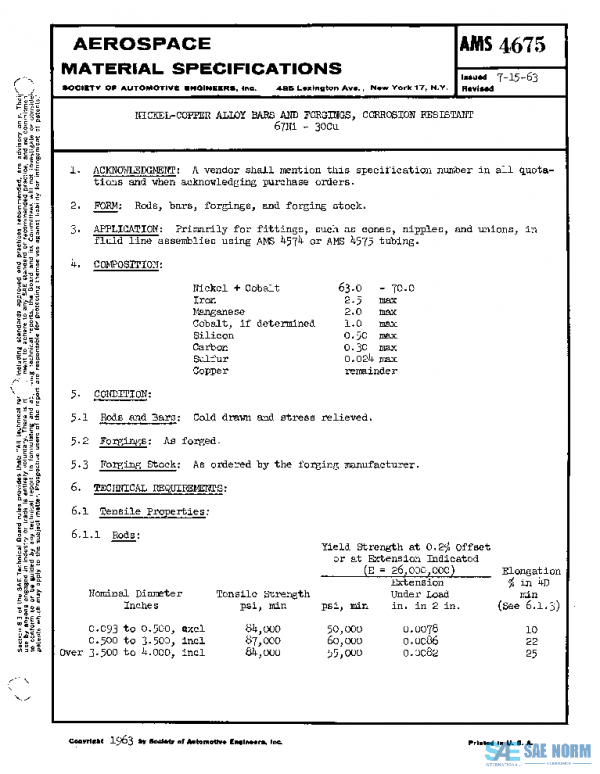 SAE AMS4675 PDF
