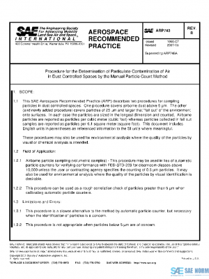 SAE ARP743B PDF