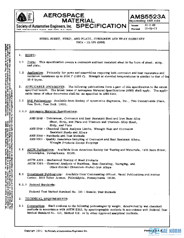 SAE AMS5523A PDF