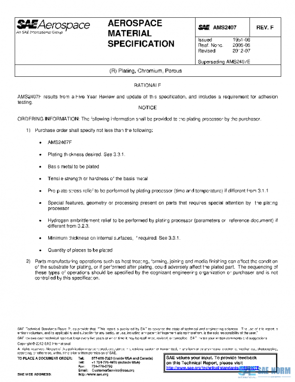 SAE AMS2407F PDF SAE AMS2407F PDF