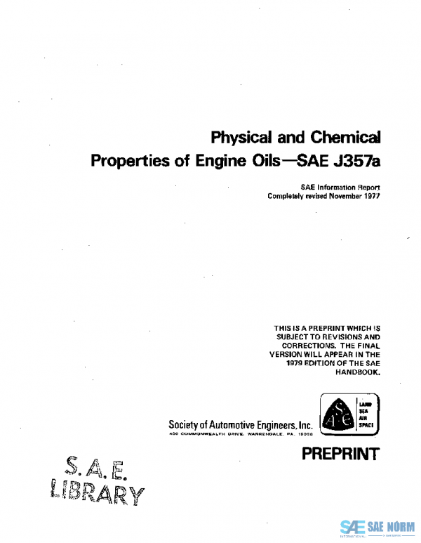 SAE J357A_197711 PDF SAE J357A_197711 PDF