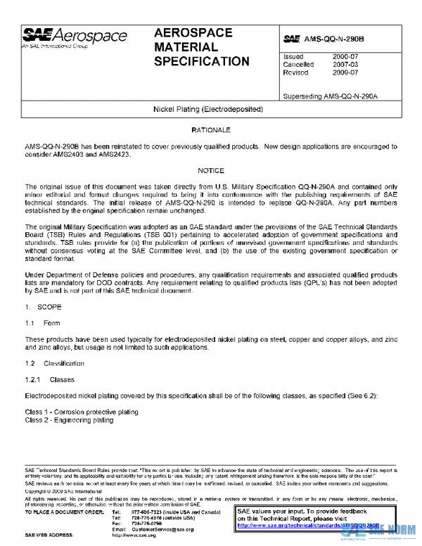 SAE AMSQQN290B PDF SAE AMSQQN290B PDF
