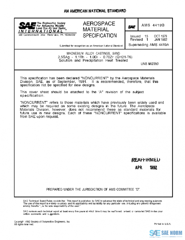 SAE AMS4419B PDF