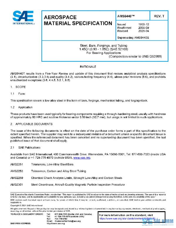 SAE AMS6440T PDF