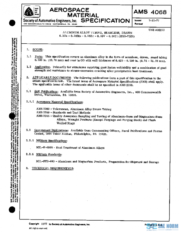 SAE AMS4068 PDF SAE AMS4068 PDF
