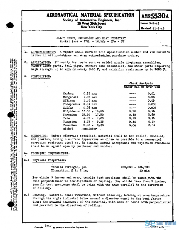 SAE AMS5530A PDF SAE AMS5530A PDF