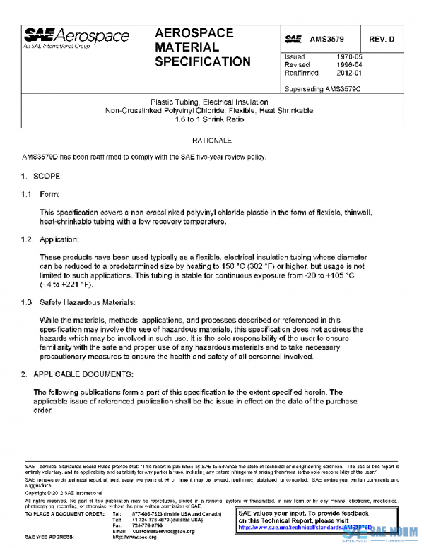SAE AMS3579D PDF