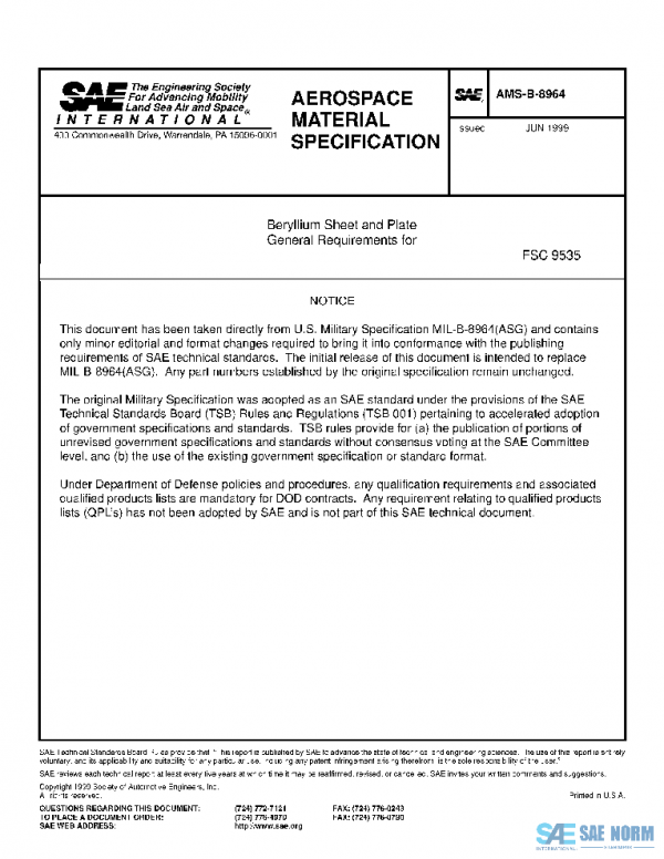 SAE AMSB8964 PDF