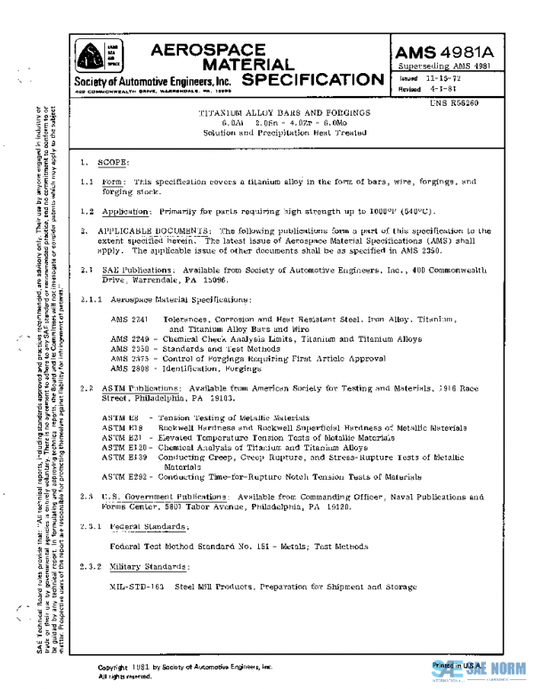 SAE AMS4981A PDF
