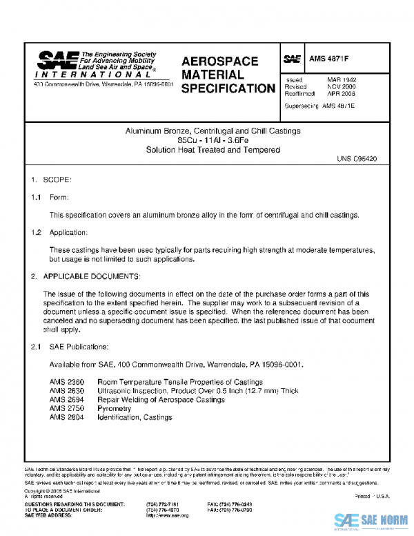 SAE AMS4871F PDF