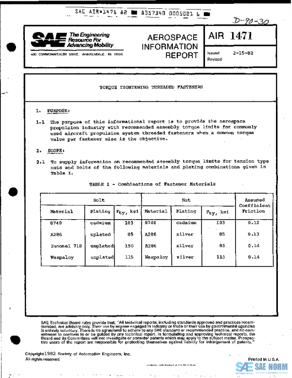 SAE AIR1471 PDF