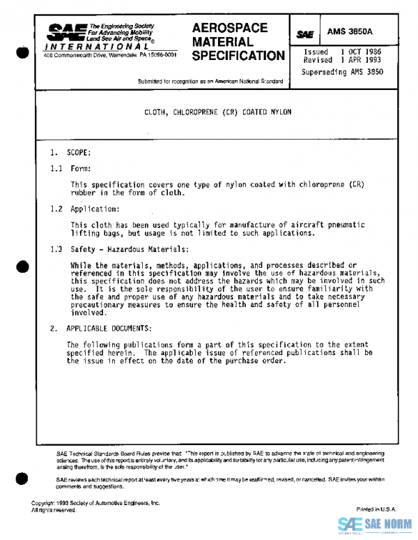 SAE AMS3850A PDF