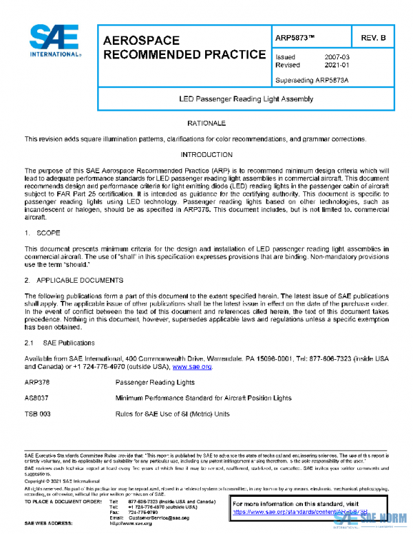 SAE ARP5873B PDF SAE ARP5873B PDF