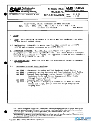SAE AMS5585C PDF