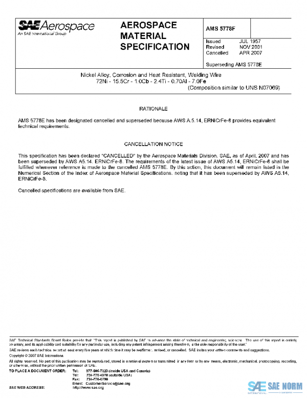 SAE AMS5778F PDF