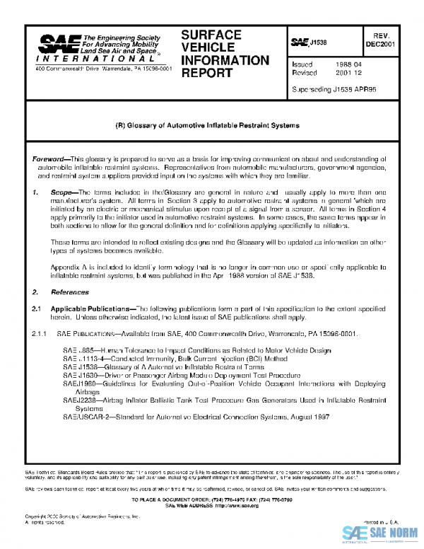 SAE J1538_200112 PDF SAE J1538_200112 PDF