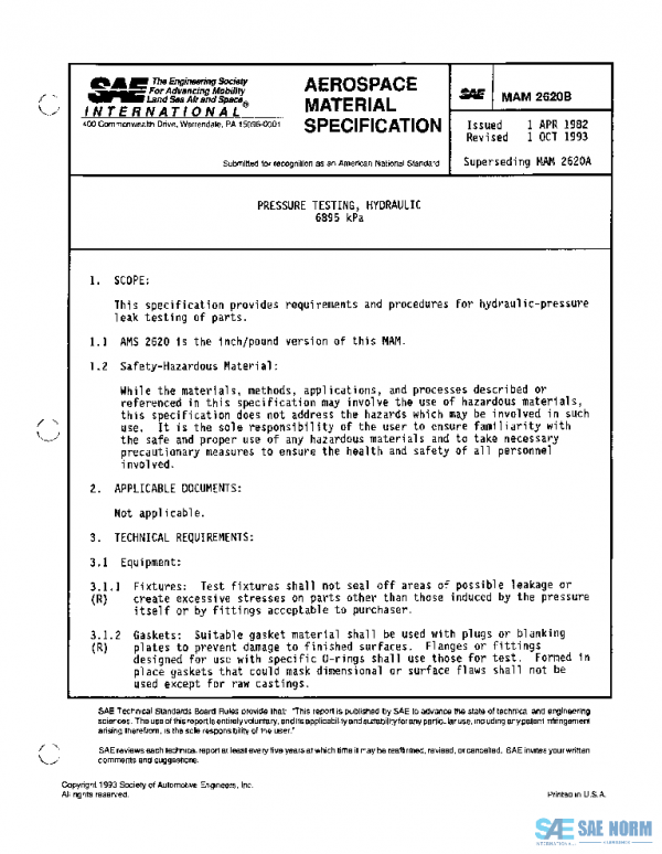 SAE MAM2620B PDF SAE MAM2620B PDF