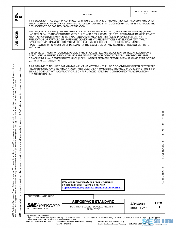 SAE AS14238B PDF SAE AS14238B PDF