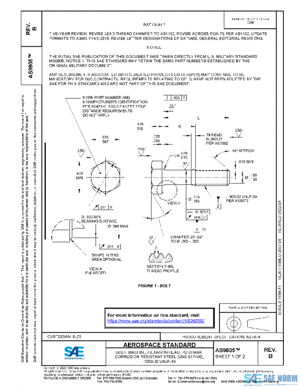 SAE AS9805B PDF