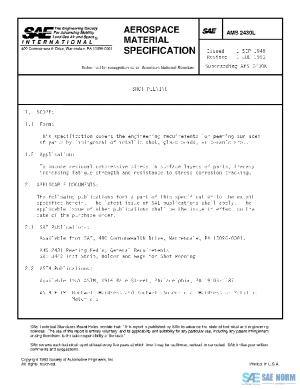 SAE AMS2430L PDF SAE AMS2430L PDF
