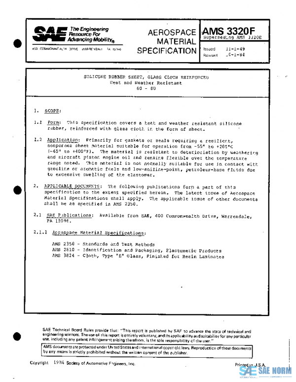 SAE AMS3320F PDF SAE AMS3320F PDF