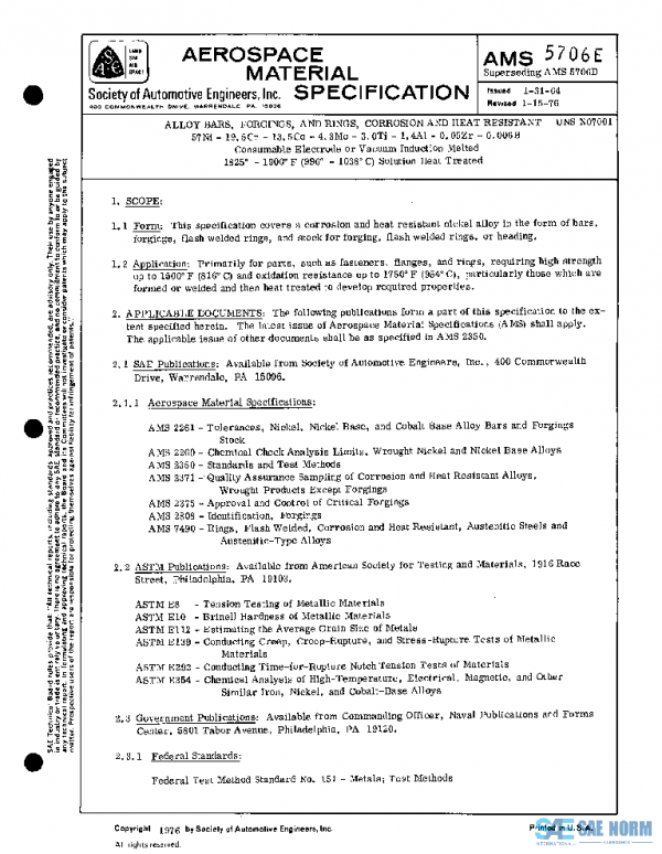 SAE AMS5706E PDF
