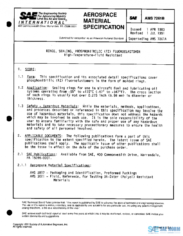 SAE AMS7261B PDF