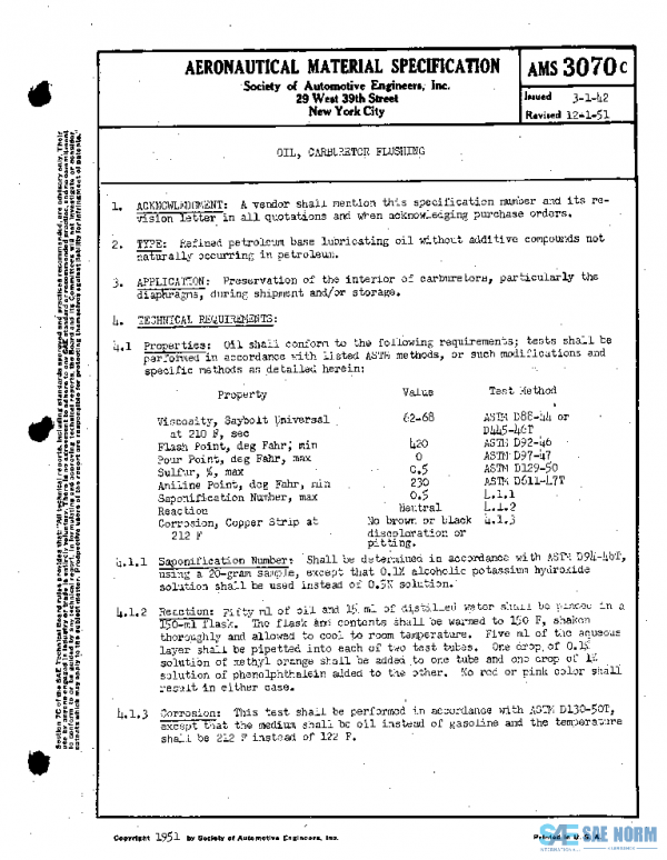 SAE AMS3070C PDF