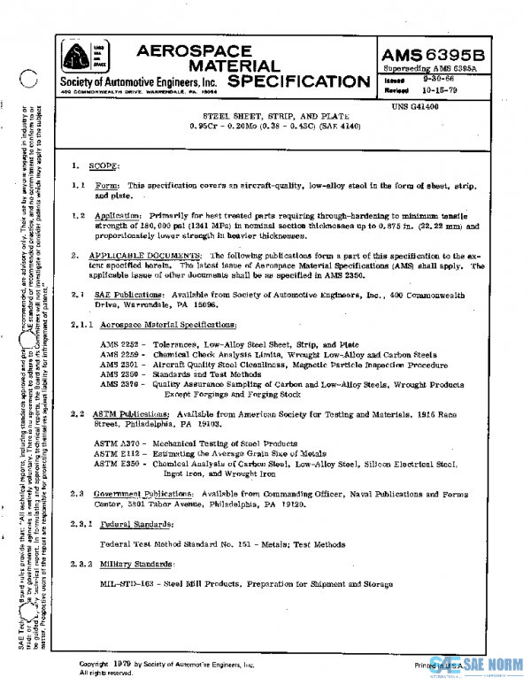 SAE AMS6395B PDF SAE AMS6395B PDF