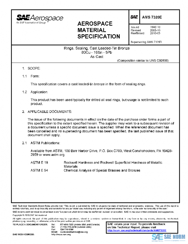 SAE AMS7320E PDF SAE AMS7320E PDF