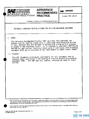 SAE ARP4259 PDF