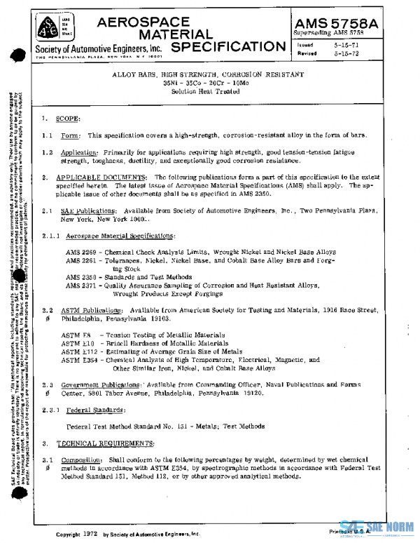 SAE AMS5758A PDF