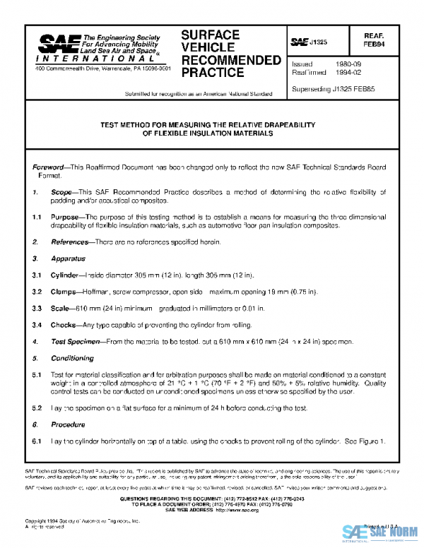 SAE J1325_199402 PDF SAE J1325_199402 PDF