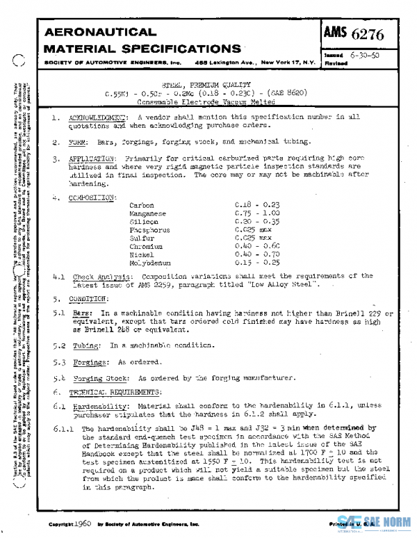 SAE AMS6276 PDF