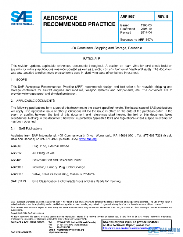 SAE ARP1967B PDF