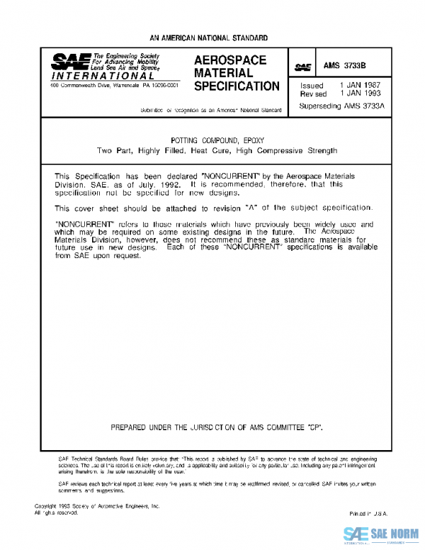 SAE AMS3733B PDF SAE AMS3733B PDF