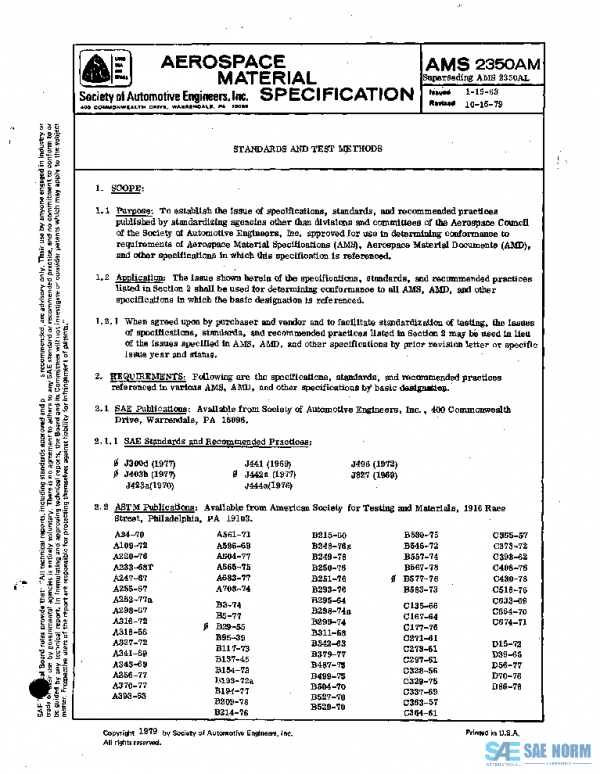 SAE AMS2350AM PDF